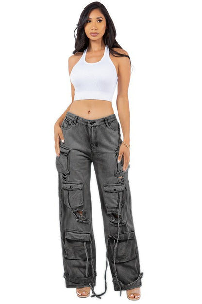 Meg Cargo Denim Jeans